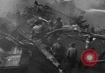 Image of burning TBF Avenger Pacific Ocean, 1945, second 56 stock footage video 65675055312