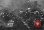 Image of burning TBF Avenger Pacific Ocean, 1945, second 57 stock footage video 65675055312