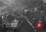 Image of burning TBF Avenger Pacific Ocean, 1945, second 58 stock footage video 65675055312