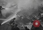 Image of burning TBF Avenger Pacific Ocean, 1945, second 62 stock footage video 65675055312