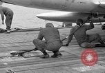Image of US F7U lands Pacific Ocean, 1954, second 36 stock footage video 65675055315