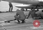 Image of US F7U lands Pacific Ocean, 1954, second 40 stock footage video 65675055315