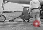 Image of US F7U lands Pacific Ocean, 1954, second 43 stock footage video 65675055315