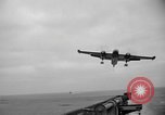 Standbild AJ Savage Flugzeuge landen auf USS Hancock Pazifik, 1954, aus Sekunde 13 historischem Filmmaterial Videoclip 65675055317