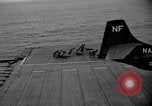 Standbild AJ Savage Flugzeuge landen auf USS Hancock Pazifik, 1954, aus Sekunde 34 historischem Filmmaterial Videoclip 65675055317