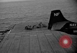 Standbild AJ Savage Flugzeuge landen auf USS Hancock Pazifik, 1954, aus Sekunde 36 historischem Filmmaterial Videoclip 65675055317