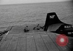 Standbild AJ Savage Flugzeuge landen auf USS Hancock Pazifik, 1954, aus Sekunde 42 historischem Filmmaterial Videoclip 65675055317