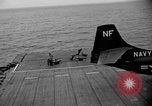 Standbild AJ Savage Flugzeuge landen auf USS Hancock Pazifik, 1954, aus Sekunde 43 historischem Filmmaterial Videoclip 65675055317