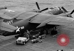 Standbild AJ Savage Flugzeuge landen auf USS Hancock Pazifik, 1954, aus Sekunde 45 historischem Filmmaterial Videoclip 65675055317