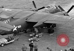 Standbild AJ Savage Flugzeuge landen auf USS Hancock Pazifik, 1954, aus Sekunde 57 historischem Filmmaterial Videoclip 65675055317