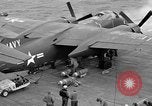 Standbild AJ Savage Flugzeuge landen auf USS Hancock Pazifik, 1954, aus Sekunde 58 historischem Filmmaterial Videoclip 65675055317