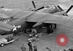 Standbild AJ Savage Flugzeuge landen auf USS Hancock Pazifik, 1954, aus Sekunde 59 historischem Filmmaterial Videoclip 65675055317