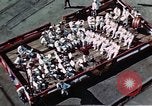 Standbild Blick vom Deck der USS Hancock (CV-19) während seiner Einführung Quincy Massachusetts USA, 1944, aus Sekunde 5 historischem Filmmaterial Videoclip 65675055342