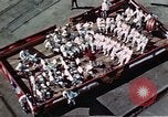 Standbild Blick vom Deck der USS Hancock (CV-19) während seiner Einführung Quincy Massachusetts USA, 1944, aus Sekunde 6 historischem Filmmaterial Videoclip 65675055342