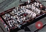Standbild Blick vom Deck der USS Hancock (CV-19) während seiner Einführung Quincy Massachusetts USA, 1944, aus Sekunde 8 historischem Filmmaterial Videoclip 65675055342