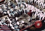 Standbild Blick vom Deck der USS Hancock (CV-19) während seiner Einführung Quincy Massachusetts USA, 1944, aus Sekunde 21 historischem Filmmaterial Videoclip 65675055342
