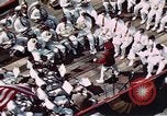 Standbild Blick vom Deck der USS Hancock (CV-19) während seiner Einführung Quincy Massachusetts USA, 1944, aus Sekunde 23 historischem Filmmaterial Videoclip 65675055342