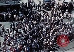 Standbild Blick vom Deck der USS Hancock (CV-19) während seiner Einführung Quincy Massachusetts USA, 1944, aus Sekunde 29 historischem Filmmaterial Videoclip 65675055342