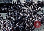 Standbild Blick vom Deck der USS Hancock (CV-19) während seiner Einführung Quincy Massachusetts USA, 1944, aus Sekunde 35 historischem Filmmaterial Videoclip 65675055342