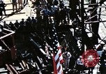 Standbild Blick vom Deck der USS Hancock (CV-19) während seiner Einführung Quincy Massachusetts USA, 1944, aus Sekunde 43 historischem Filmmaterial Videoclip 65675055342