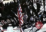 Standbild Blick vom Deck der USS Hancock (CV-19) während seiner Einführung Quincy Massachusetts USA, 1944, aus Sekunde 44 historischem Filmmaterial Videoclip 65675055342