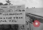 Image of F6F hellcats take off from the USS Hancock Pacific Ocean, 1944, second 1 stock footage video 65675055348