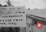 Image of F6F hellcats take off from the USS Hancock Pacific Ocean, 1944, second 3 stock footage video 65675055348