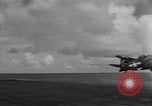 Image of F6F hellcats take off from the USS Hancock Pacific Ocean, 1944, second 9 stock footage video 65675055348