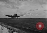 Image of F6F hellcats take off from the USS Hancock Pacific Ocean, 1944, second 16 stock footage video 65675055348