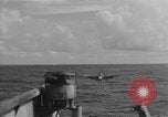 Image of F6F hellcats take off from the USS Hancock Pacific Ocean, 1944, second 27 stock footage video 65675055348
