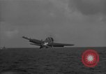 Image of F6F hellcats take off from the USS Hancock Pacific Ocean, 1944, second 50 stock footage video 65675055348