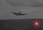 Image of F6F hellcats take off from the USS Hancock Pacific Ocean, 1944, second 52 stock footage video 65675055348