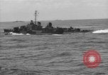 Image of Navy F6F aircraft take off from USS Hancock Pacific Ocean, 1944, second 16 stock footage video 65675055349