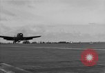 Image of Navy F6F aircraft take off from USS Hancock Pacific Ocean, 1944, second 25 stock footage video 65675055349