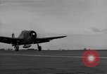 Image of Navy F6F aircraft take off from USS Hancock Pacific Ocean, 1944, second 30 stock footage video 65675055349