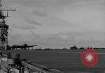 Image of Navy F6F aircraft take off from USS Hancock Pacific Ocean, 1944, second 34 stock footage video 65675055349