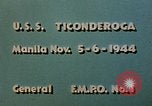 Image of USS Lexington Manila Philippines, 1944, second 3 stock footage video 65675055359