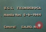 Image of USS Lexington Manila Philippines, 1944, second 4 stock footage video 65675055359
