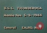 Image of USS Lexington Manila Philippines, 1944, second 5 stock footage video 65675055359