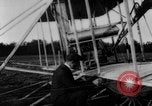 Image of Crowd gathered to watch Wright Flyer airplane demonstration in Le Mans France Le Mans France, 1908, second 13 stock footage video 65675055378