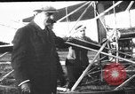 Image of Crowd gathered to watch Wright Flyer airplane demonstration in Le Mans France Le Mans France, 1908, second 23 stock footage video 65675055378