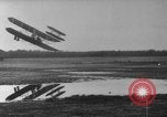 Image of Crowd gathered to watch Wright Flyer airplane demonstration in Le Mans France Le Mans France, 1908, second 56 stock footage video 65675055378