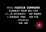 Image of Messerschmitt-109 European Theater, 1944, second 8 stock footage video 65675055382