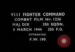 Image of Focke Wulf-190 European Theater, 1944, second 4 stock footage video 65675055388