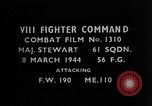 Image of German fighter aircraft European Theater, 1944, second 3 stock footage video 65675055397