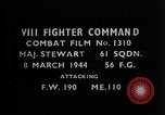 Image of German fighter aircraft European Theater, 1944, second 4 stock footage video 65675055397