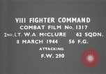 Image of German Focke Wulf 190 aircraft downed European Theater, 1944, second 3 stock footage video 65675055398