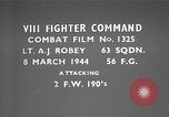 Image of Focke Wulf 190 fighter aircraft European Theater, 1944, second 1 stock footage video 65675055399