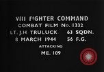 Image of Messerschmitt bf 109 fighter aircraft European Theater, 1944, second 1 stock footage video 65675055400
