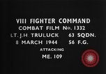 Image of Messerschmitt bf 109 fighter aircraft European Theater, 1944, second 3 stock footage video 65675055400